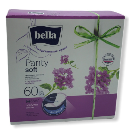 Прокладки ежедневные Bella Panty  60шт Soft Экстракт вербены (У-12)