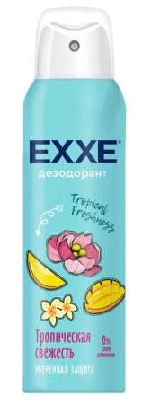 Дезодорант жен. Exxe aer 150мл tropical freshness тропическая свежесть 